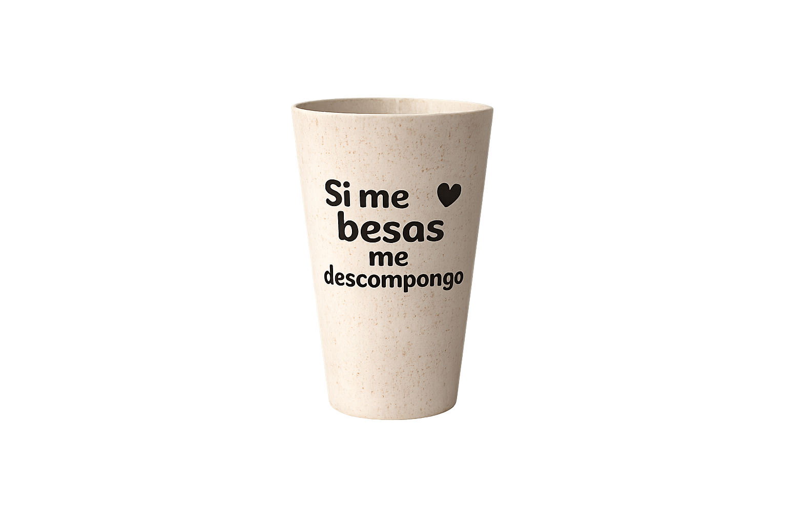 Vaso UNDO - Si me besas me descompongo